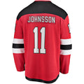 Custom #11 Red NJD Hockey Shirt Top
