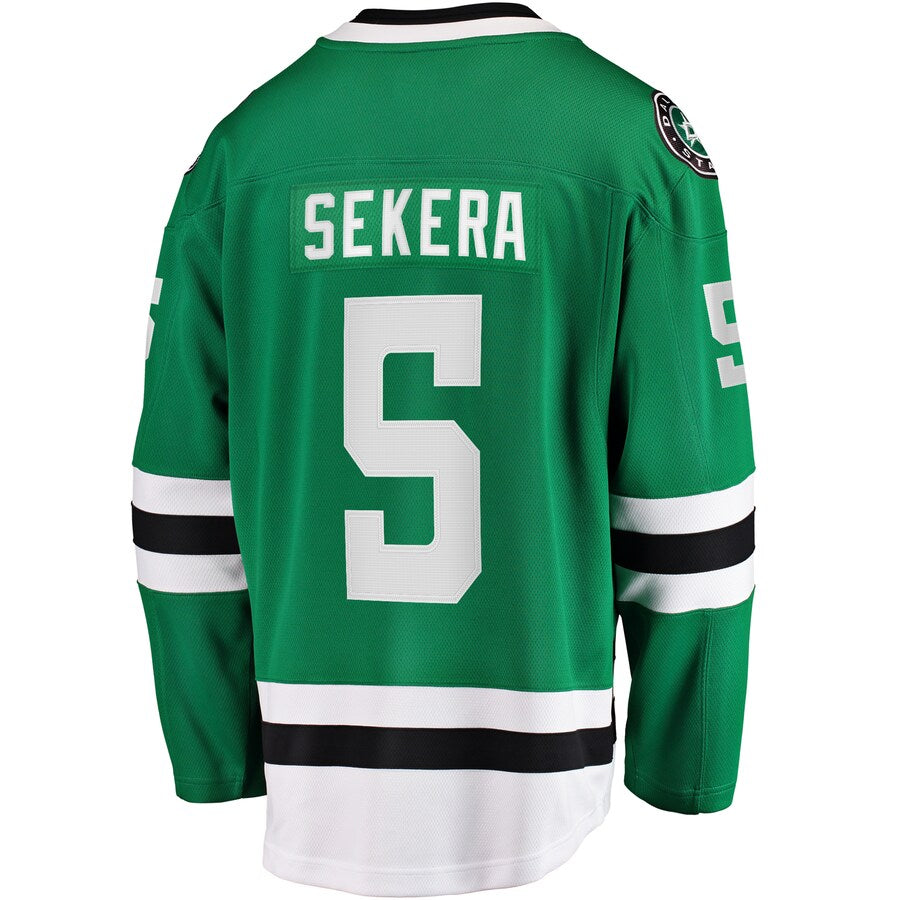 Custom #5 Green DAL Hockey Shirt Top