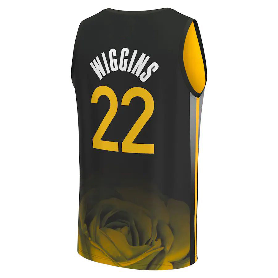 Custom #22 Black 2022 GSW Basketball Shirt Top