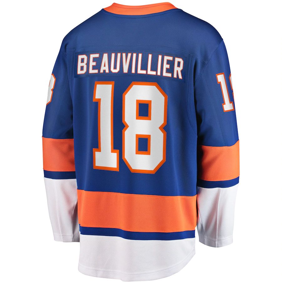 Custom #18 NYI Hockey Shirt Top