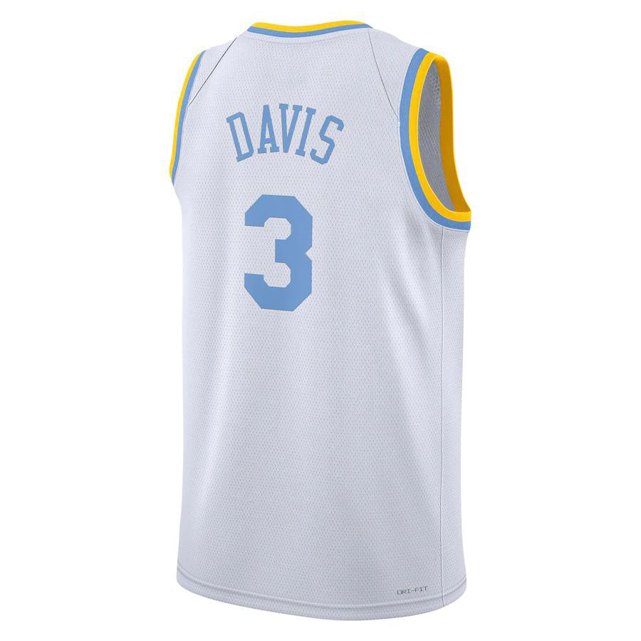 Custom #3 White 2022 LAL Basketball Shirt Top