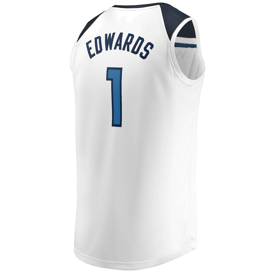 Custom #1 White 2022 MIN Basketball Shirt Top