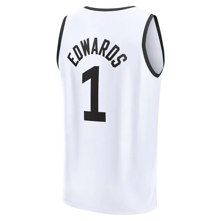 Custom #1 White 2022 MIN Basketball Shirt Top