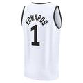 Custom #1 White 2022 MIN Basketball Shirt Top
