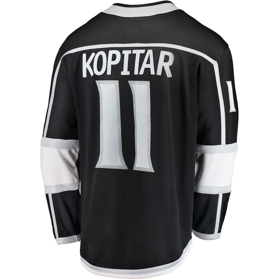 Custom #11 Black LAK Hockey Shirt Top