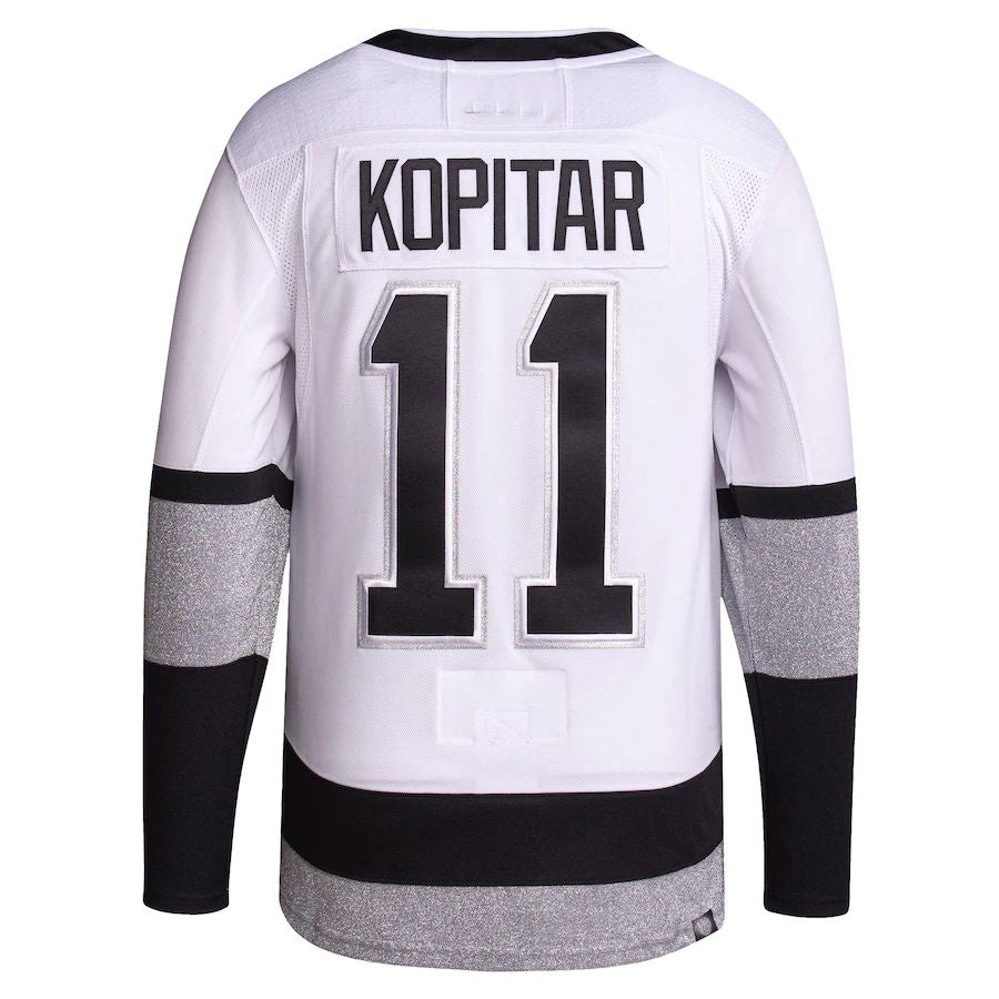 Custom #11 White 2021 LAK Hockey Shirt Top