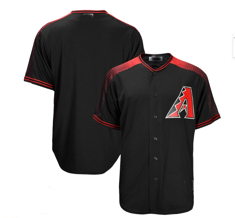 Custom Black ARI Baseball Shirt Top