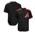 Custom Black ARI Baseball Shirt Top