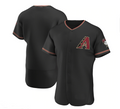 Custom Black ARI Baseball Shirt Top