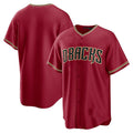 Custom Red ARI Baseball Shirt Top