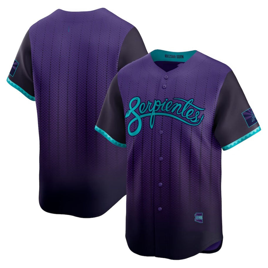 Custom Purple 2025 City Connect ARI Baseball Shirt Top