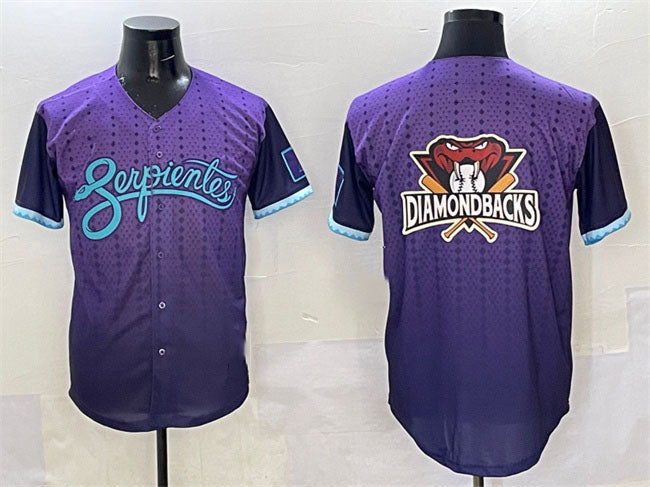 Custom Purple 2025 City Connect ARI Baseball Shirt Top