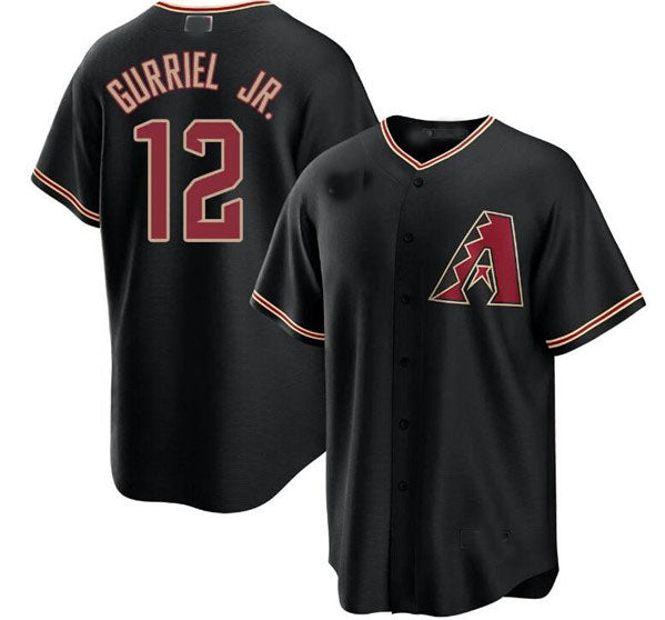 Custom #12 Black ARI Baseball Shirt Top