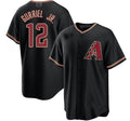 Custom #12 Black ARI Baseball Shirt Top