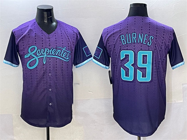Custom #39 Purple 2025 City Connect ARI Baseball Shirt Top