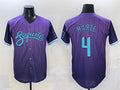Custom #4 Purple 2025 City Connect ARI Baseball Shirt Top