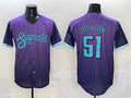 Custom #51 Purple 2025 City Connect ARI Baseball Shirt Top