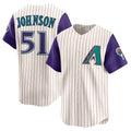 Custom #51 Cream Throwback ARI Baseball Shirt Top