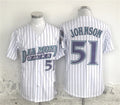Custom #51 White Throwback ARI Baseball Shirt Top