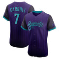 Custom #7 Purple 2025 City Connect ARI Baseball Shirt Top