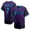 Custom #7 Purple 2025 City Connect ARI Baseball Shirt Top
