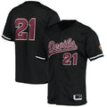 Custom #21 Black Baseball Shirt Top