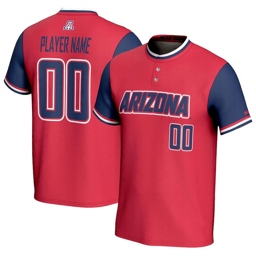 Custom Red College Shirt Top