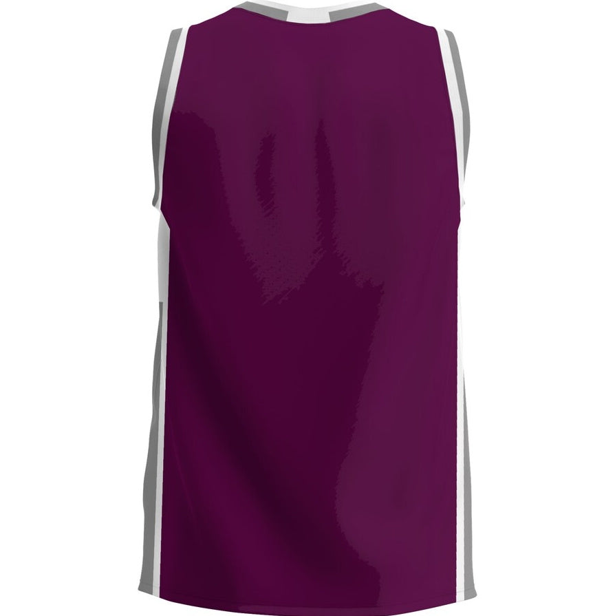 Custom Maroon Basketball Shirt Top