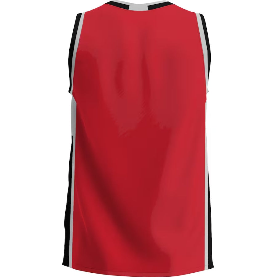 Custom Red MIN Basketball Shirt Top