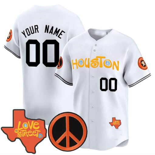 Custom HOU Baseball Shirt Top