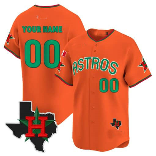 Custom HOU Baseball Shirt Top