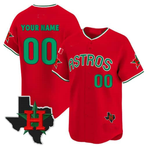 Custom HOU Baseball Shirt Top