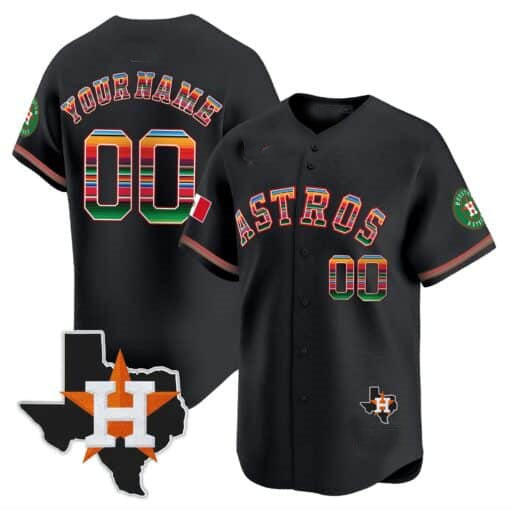Custom HOU Baseball Shirt Top