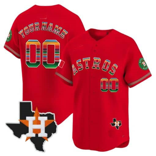 Custom HOU Baseball Shirt Top