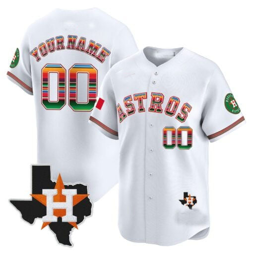 Custom HOU Baseball Shirt Top