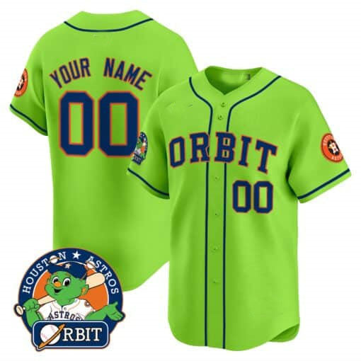 Custom HOU Baseball Shirt Top