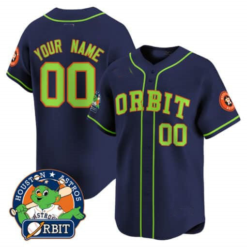Custom HOU Baseball Shirt Top