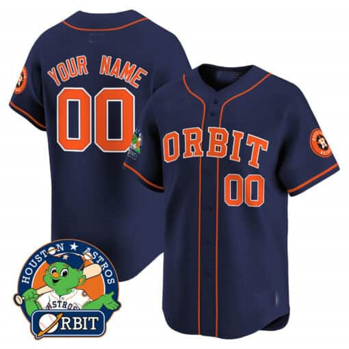 Custom HOU Baseball Shirt Top