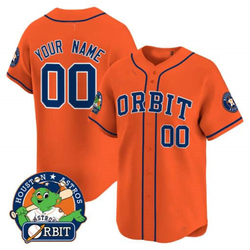 Custom HOU Baseball Shirt Top