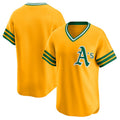 Custom Gold OAK Baseball Shirt Top