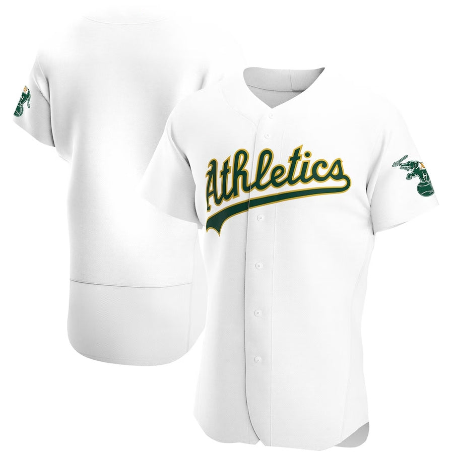 Custom White OAK Baseball Shirt Top