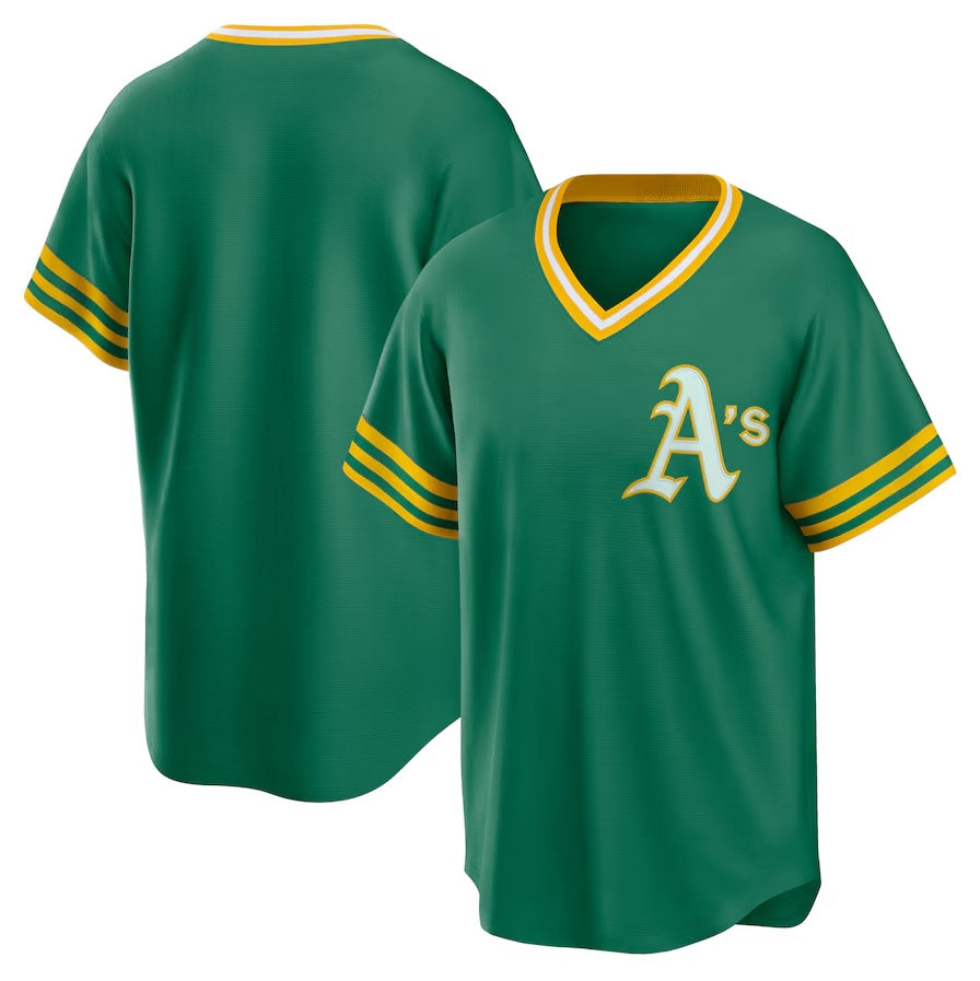 Custom Green OAK Baseball Shirt Top