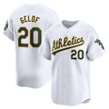 Custom #20 White OAK Baseball Shirt Top