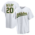 Custom #20 White OAK Baseball Shirt Top