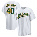 Custom #40 White OAK Baseball Shirt Top