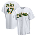 Custom #47 White OAK Baseball Shirt Top