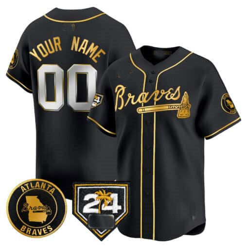 Custom 2024 ATL Baseball Shirt Top