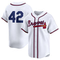 Custom #42 White 2024 Jackie Robinson Day ATL Baseball Shirt Top