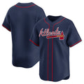 Custom Navy ATL Baseball Shirt Top