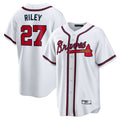 Custom #27 White ATL Baseball Shirt Top